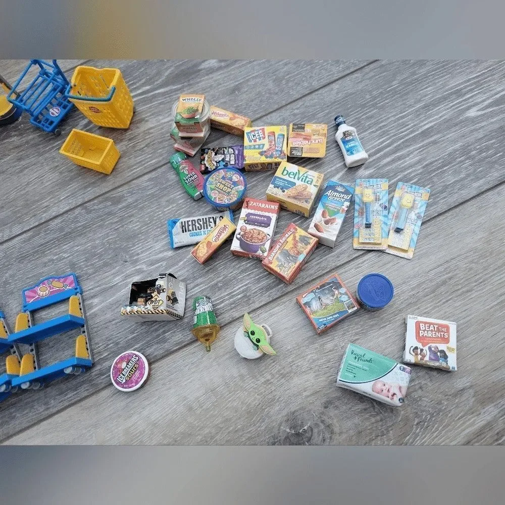 Zuru Mini Brands huge lot Disney Star Wars Marvel Shelves register carts